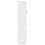 vidaXL Ensemble de Meubles 2 Pièces Blanc brillant 33 x 34 5 x 87 cm