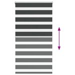 vidaXL Store zèbre noir 80x100 cm largeur du tissu 75 9 cm polyester