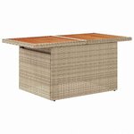 vidaXL Ensemble de salle à manger pour jardin 7 Pièces Beige  Gris