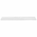 vidaXL Étagère murale flottante 2Pièces Blanc brillant 120x23 5x3 8cm MDF