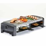 Princess gril à raclette en pierre avec 8 poêles 1300 w 162830