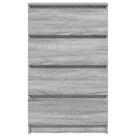 vidaXL Buffet Sonoma gris 60x35x98 5 cm Bois d'ingénierie