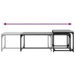 vidaXL Tables basses 2 Pièces Sonoma gris Bois d'ingénierie