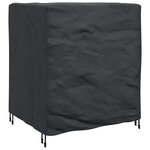 vidaXL Housse pour meubles Uni Noir 116 x 100 x 120 cm 420D