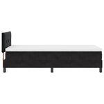 Lit Box Spring vidaXL avec Matelas Noir 100x200 cm Velours