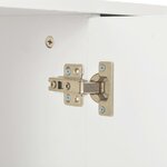 vidaXL Buffet Blanc brillant 71 x 35 x 80 cm Bois d'ingénierie