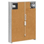vidaXL Armoire Miroir de Salle de Bain Gris Sonoma 43 x 11 5 x 60 5 cm