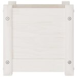 vidaXL Jardinières 2 Pièces Blanc 31x31x31 cm Bois de pin massif