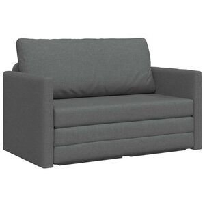 vidaXL Canapé-Lit 110cm Gris foncé tissu