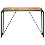 vidaXL Table à manger 118x60x76 cm Bois de manguier massif brut