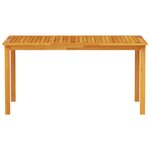 Ensemble de salle à manger de jardin 3 pièces en bois d'acacia solide  pliable