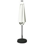 vidaXL Parasol de jardin avec lampes LED 270 x 270 cm Polyester Crème