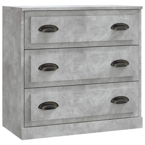 vidaXL Buffet gris béton 70x35 5x67 5 cm bois d'ingénierie