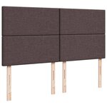 vidaXL Sommier à lattes de lit avec matelas Marron foncé 200x200 cm