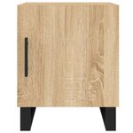 vidaXL Tables de chevet 2 Pièces chêne sonoma 40x40x50 cm bois ingénierie