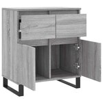 vidaXL Buffet Sonoma gris 60x35x70 cm Bois d'ingénierie
