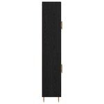 vidaXL Haut Armoire 2 Pièces Chêne noir Bois d'ingénierie