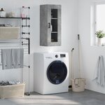 vidaXL Armoire murale gris béton 34 5x34x90 cm