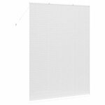 vidaXL Store de Fenêtre avec des rideaux Manuel Blanc Aluminium