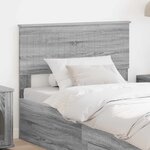vidaXL Tête de lit Gris Sonoma 100 cm Bois d'ingénierie