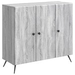 vidaXL Buffet Sonoma gris 89 x 34 5 x 80 cm Bois d'ingénierie