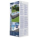 Bestway Ensemble de piscine Power Steel Rectangulaire 549x274x122 cm