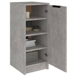 vidaXL Armoire à chaussures Gris béton 30x35x70 cm Bois d'ingénierie