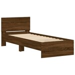 vidaXL Cadre de lit sans matelas avec tête de lit 75x190 cm