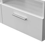 vidaXL Meubles TV 2 Pièces Bois d’ingénierie 95x35x36 cm Blanc