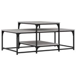 vidaXL Table basse sonoma gris 102x60x45 cm bois d'ingénierie