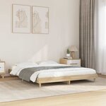 vidaXL Cadre de lit sans matelas chêne sonoma 160x200 cm