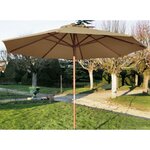 Parasol en bois 350 cm avec manivelle june