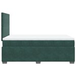 vidaXL Sommier à lattes de lit avec matelas vert foncé 120x190 cm