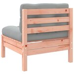 vidaXL Canapé de jardin sans accoudoirs et coussins 2 Pièces bois douglas