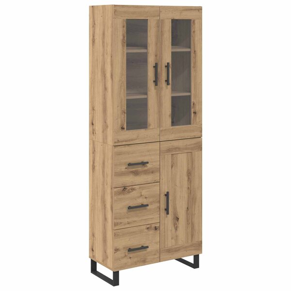 vidaXL Haut Armoire 2 Pièces Chêne artisanal Bois d'ingénierie