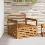 vidaXL 2 Pièce Canapé d’extérieur Naturel