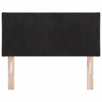 vidaXL Tête de lit Montage mural Géométrique Noir 90 cm Velours