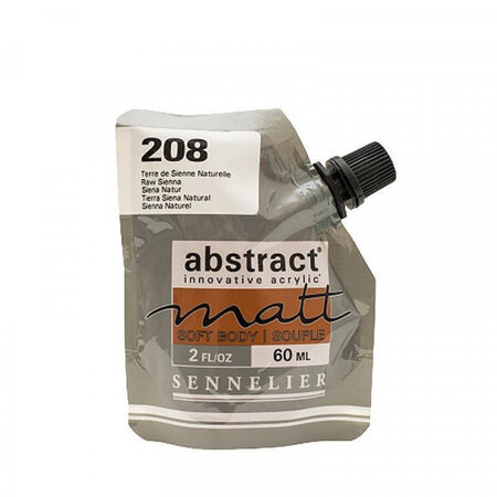 Peinture acrylique abstract matt - terre de sienne naturelle - sachet 60ml - sennelier
