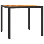 vidaXL Ensemble à manger de jardin coussins 5Pièces Noir Résine tressée