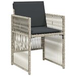 vidaXL Ensemble de salle à manger pour jardin 5 Pièces Gris clair