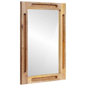 vidaXL Miroir de salle de bain avec miroir Marron 50 x 2 5 x 70 cm