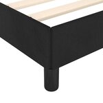 vidaXL Cadre de lit et tête de lit sans matelas noir 90x190 cm velours