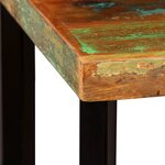 vidaXL Ensemble de bar 3 Pièces Bois massif recyclé et cuir véritable