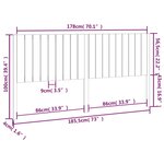 vidaXL Tête de lit blanc 185 5x4x100 cm bois massif de pin