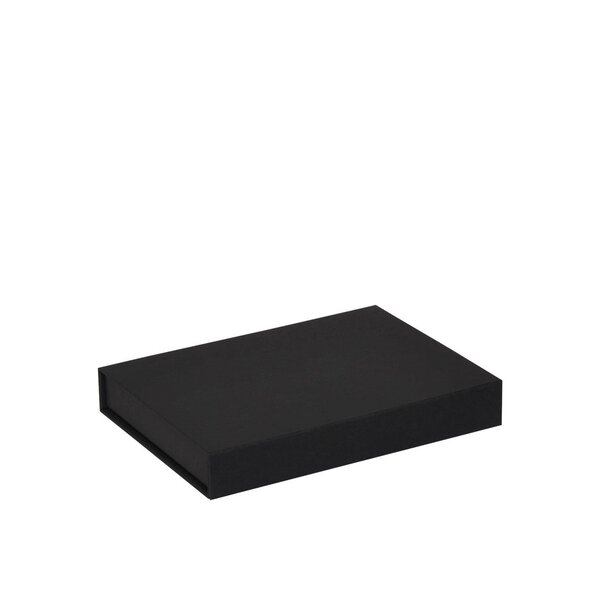 Boîte plate aimantée luxe noir mat A6