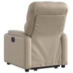 vidaXL Fauteuil inclinable électrique cappuccino similicuir