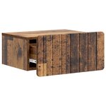 vidaXL Cabinet de chevet mural 2 Pièces Bois ancien 49 x 34 5 x 24 cm