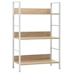 vidaXL Bibliothèque à 3 niveaux chêne 60x27 6x90 5cm bois d'ingénierie