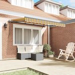 vidaXL Auvent Rétractable Multicolore 350 x 200 cm