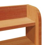 vidaXL Cadre de lit et tête de lit sans matelas cire marron 150x200 cm